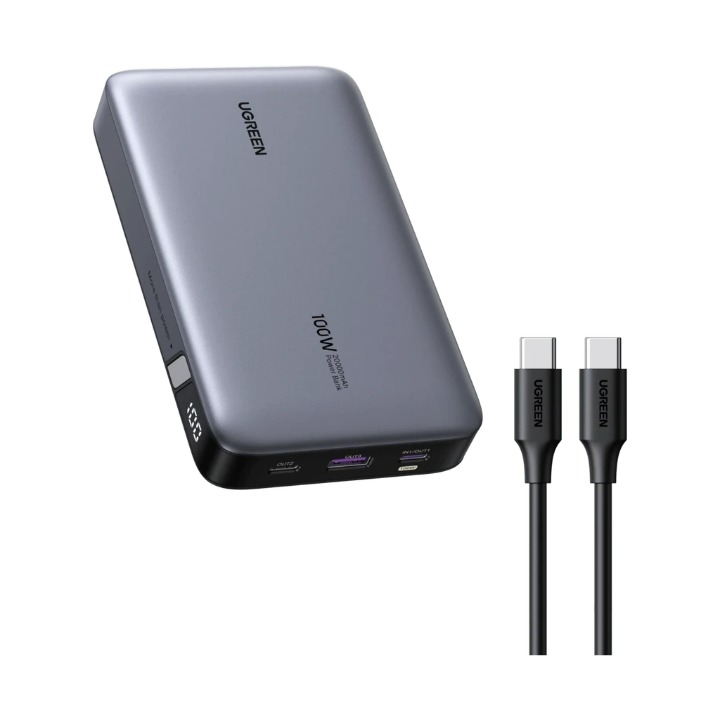 UGREEN 100W Fast Charge Power Bank 20,000mAh
